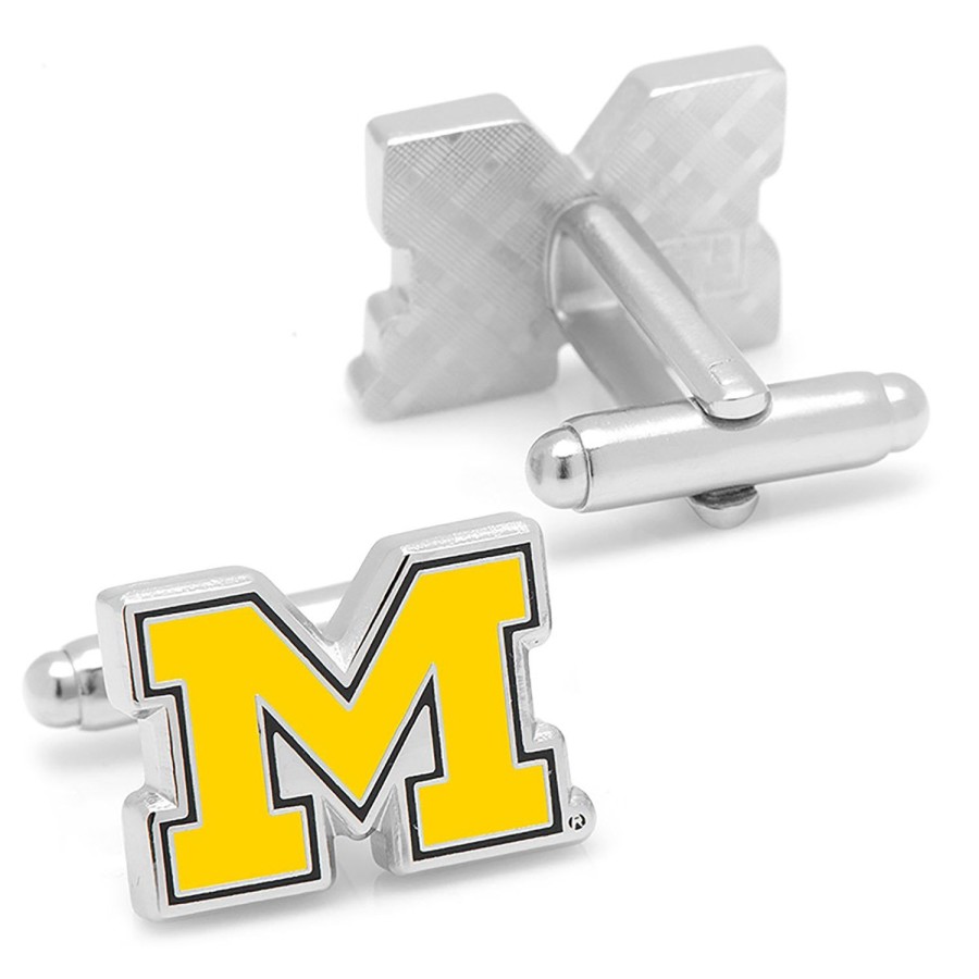 NCAA University Of Michigan Wolverines Cufflinks | Sports Cufflinks