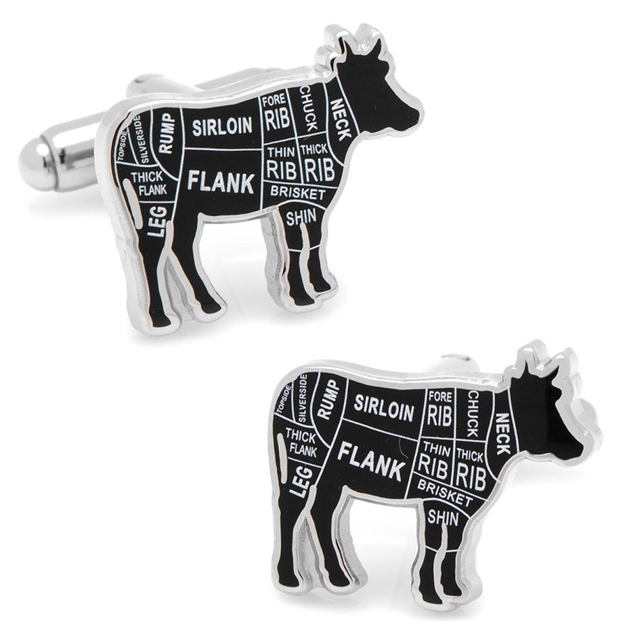 Cufflinks, Inc. Beef Butcher Cuts Cufflinks | Classic Cufflinks