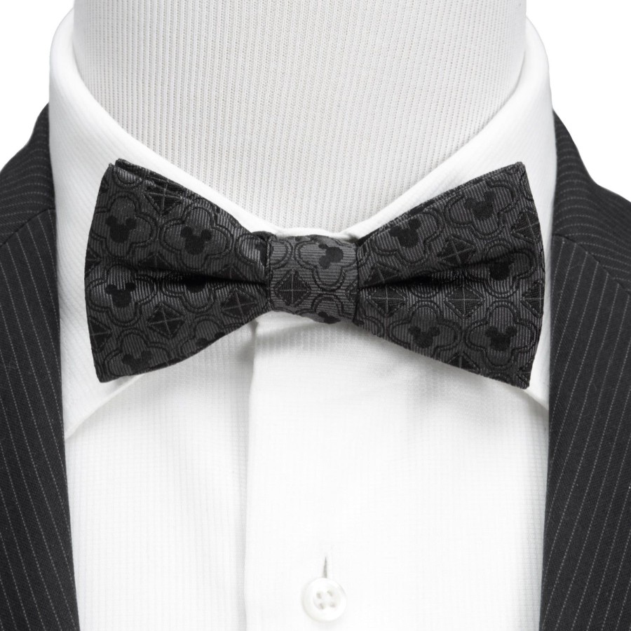 Disney Mickey Mouse Pattern Black Bow Tie | Bow Ties