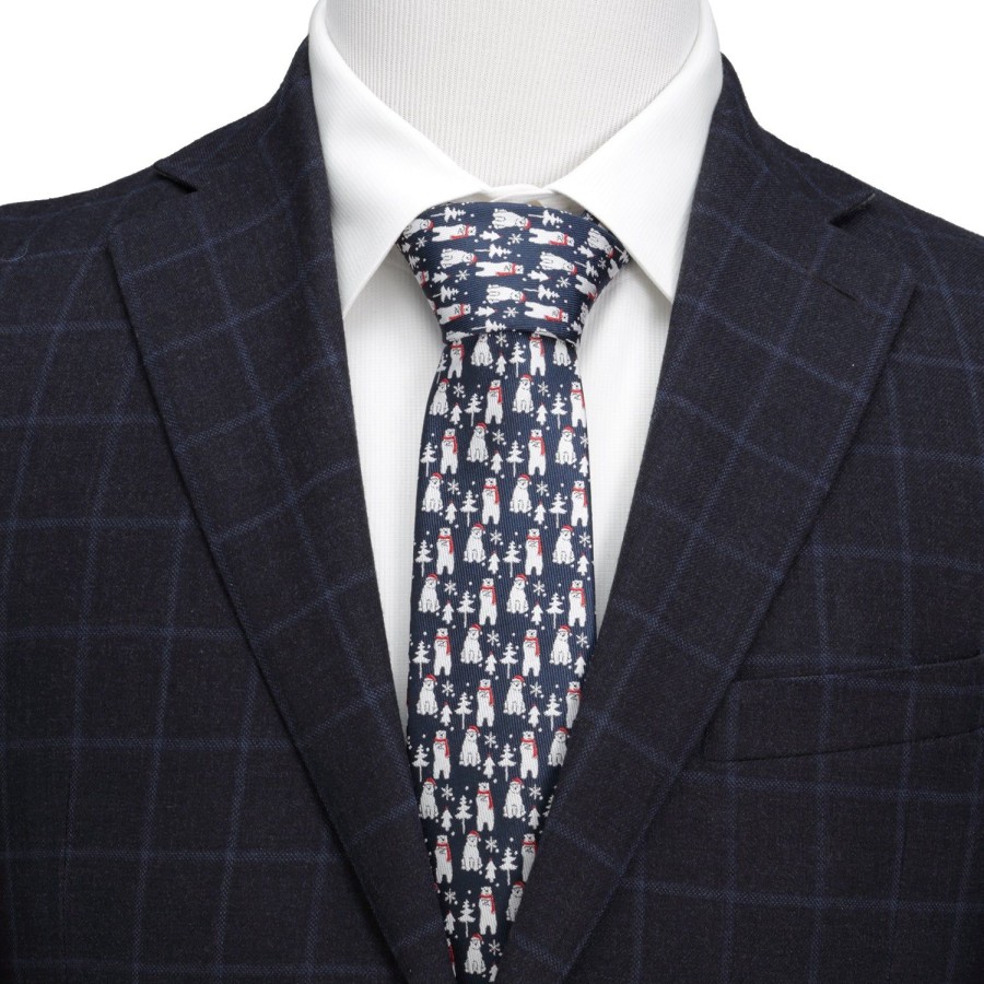 Cufflinks, Inc. Polar Bear Blue Men'S Tie | Classic Ties