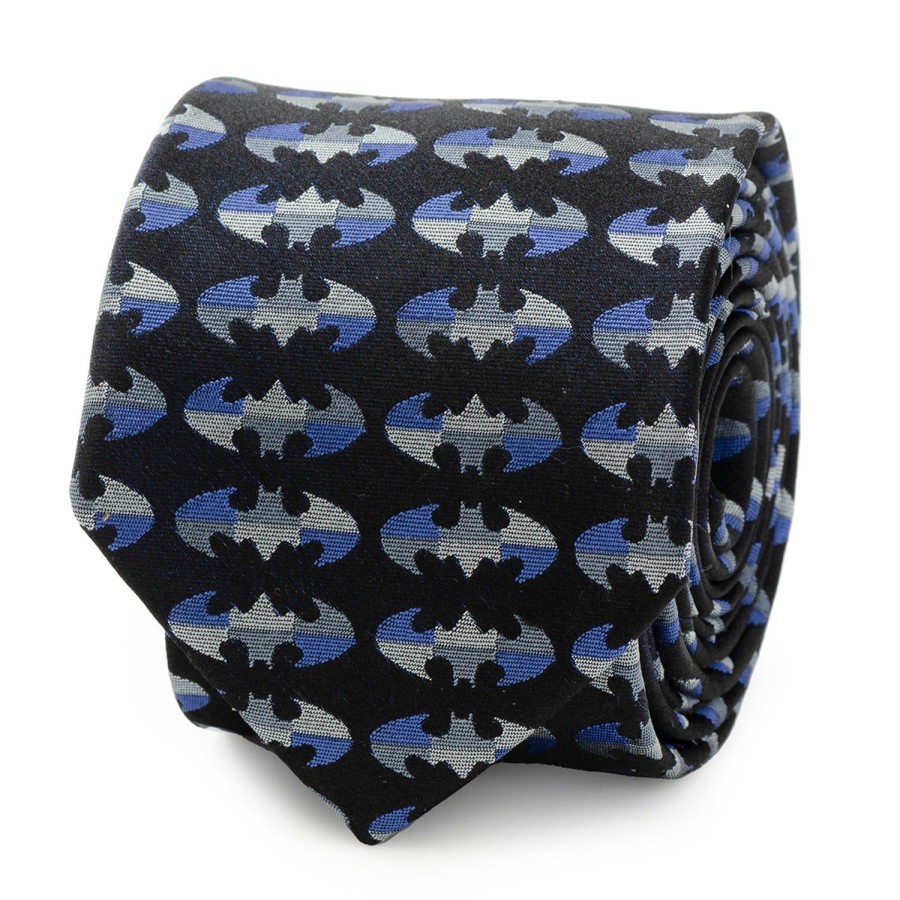 DC Comics Batman Blue Blocked Black Men'S Tie | Dc Comics Ties