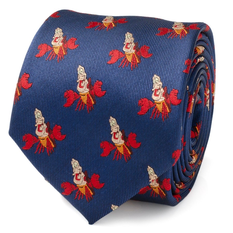 Disney Sebastian Hidden Message Blue Men'S Tie | Disney Ties