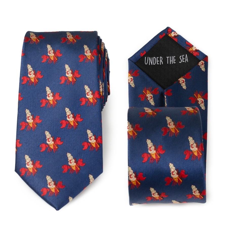 Disney Sebastian Hidden Message Blue Men'S Tie | Disney Ties