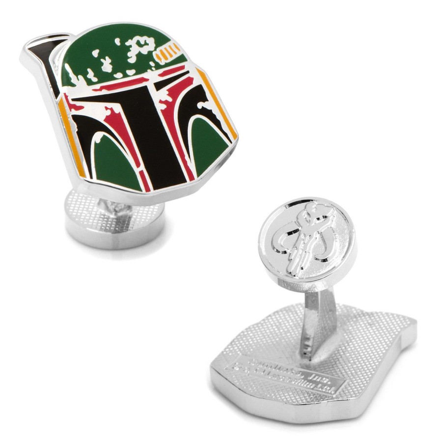 Star Wars Boba Fett Distressed Helmet Cufflinks | Movies & Characters Cufflinks