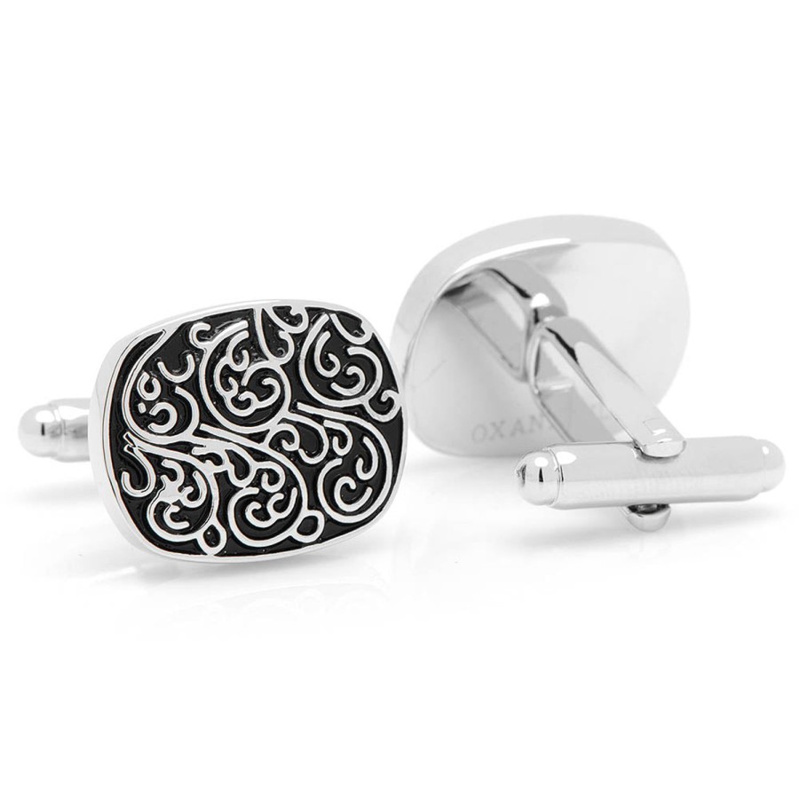 Ox and Bull Trading Co. Silver Filigree Cufflinks | Classic Cufflinks