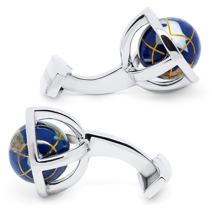 Tateossian Lapis Globe Cufflinks | Classic Cufflinks