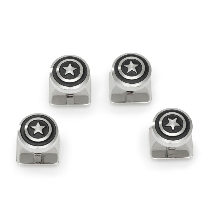 Marvel Captain America Shield Stainless Steel Studs | Stud Sets