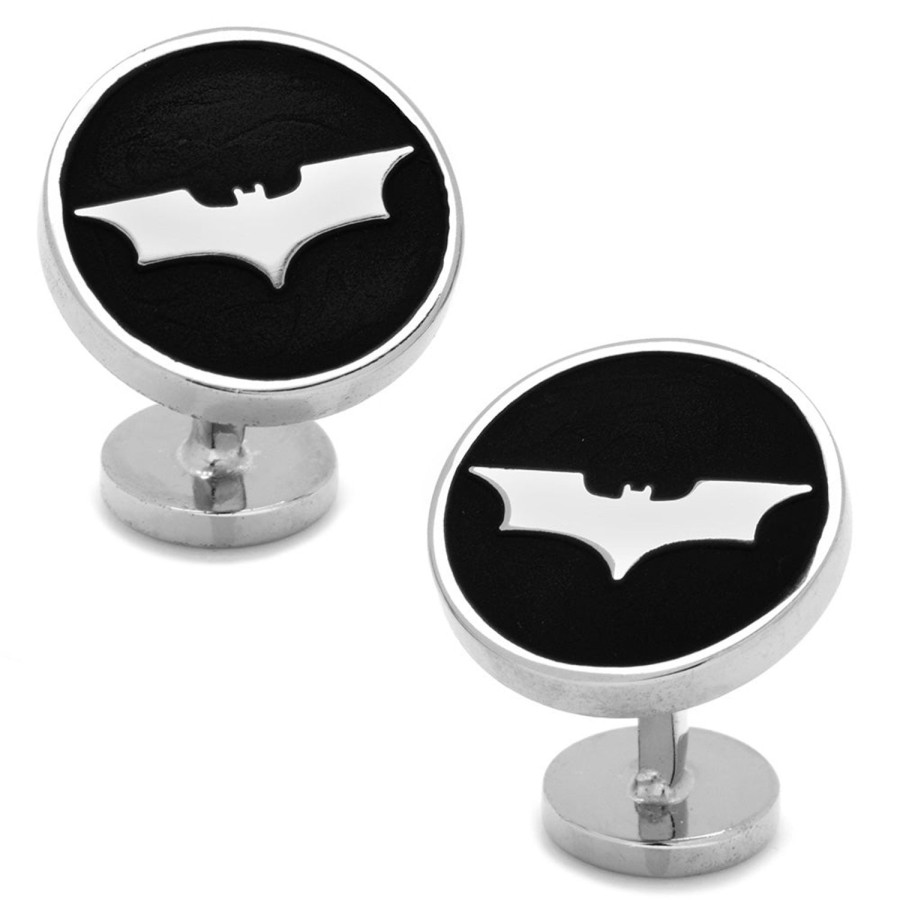 DC Comics Recessed Black Batman Dark Knight Cufflinks | Movies & Characters Cufflinks