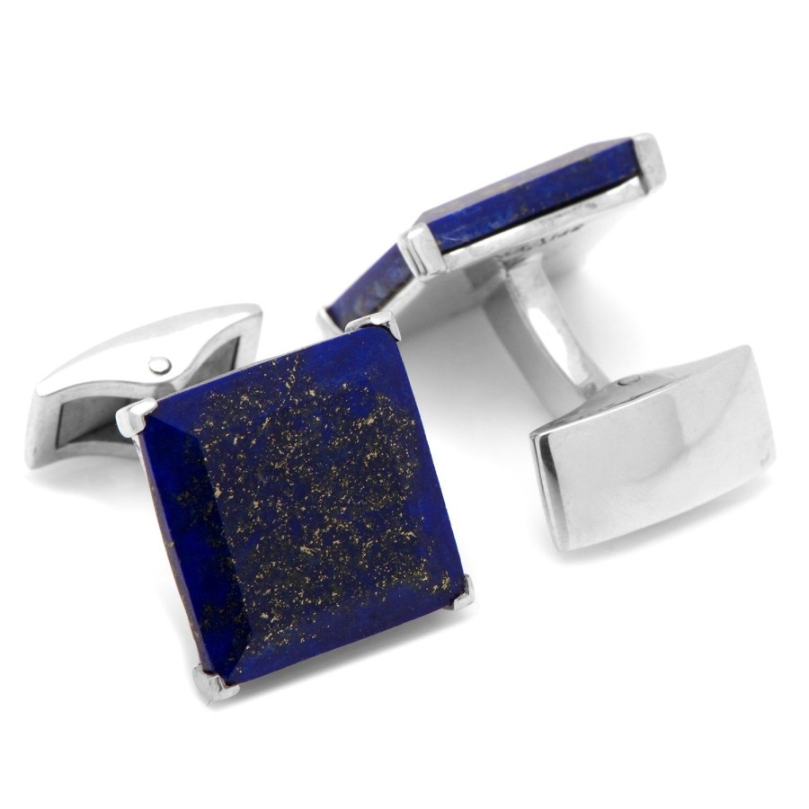 Spivey Lapis Bevelled Sterling Silver Stud Set | Stud Sets