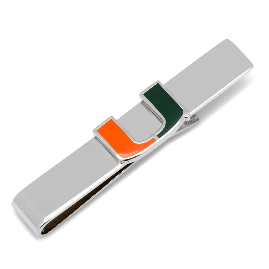 NCAA University Of Miami Hurricanes Tie Bar | Sports Tie Bars