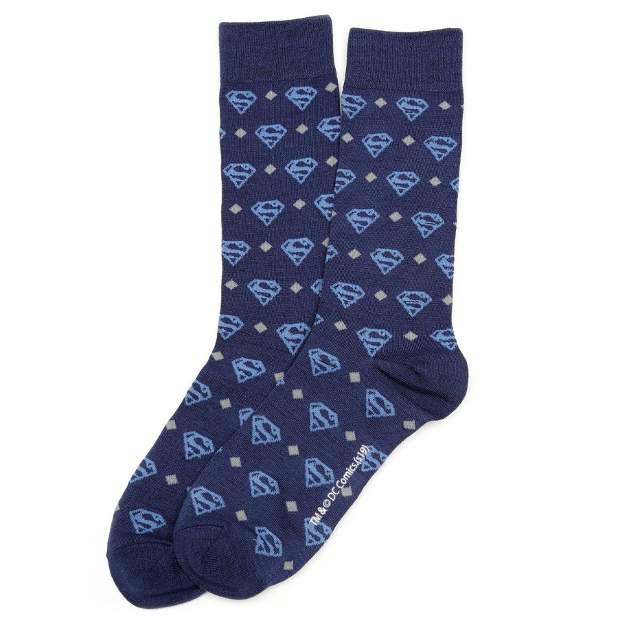 DC Comics Superman Diamond Navy Socks | Socks