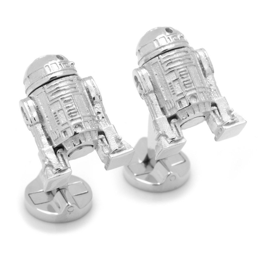 Star Wars Sterling Silver 3D R2D2 Cufflinks | Movies & Characters Cufflinks