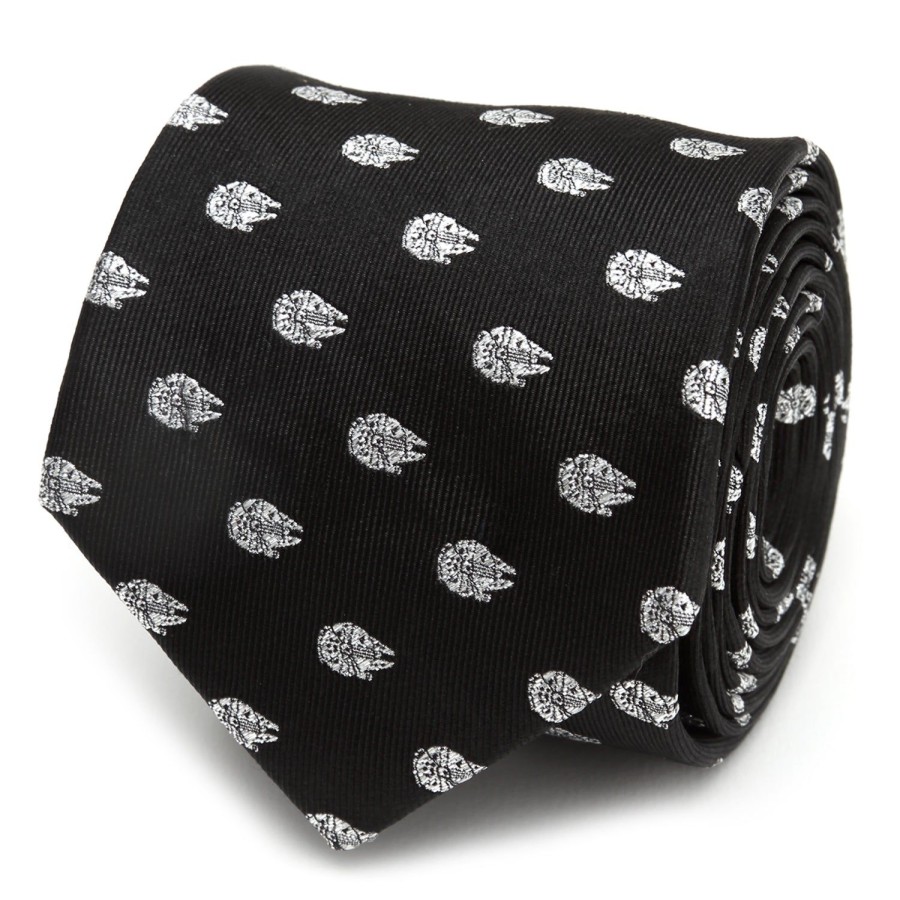 Star Wars Millennium Falcon Metallic Silver Men'S Tie | Star Wars Ties