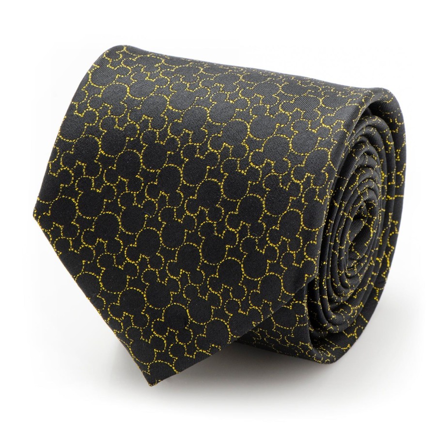 Disney Mickey'S 90Th Anniversary Compact Silhouette Men'S Tie | Disney Ties