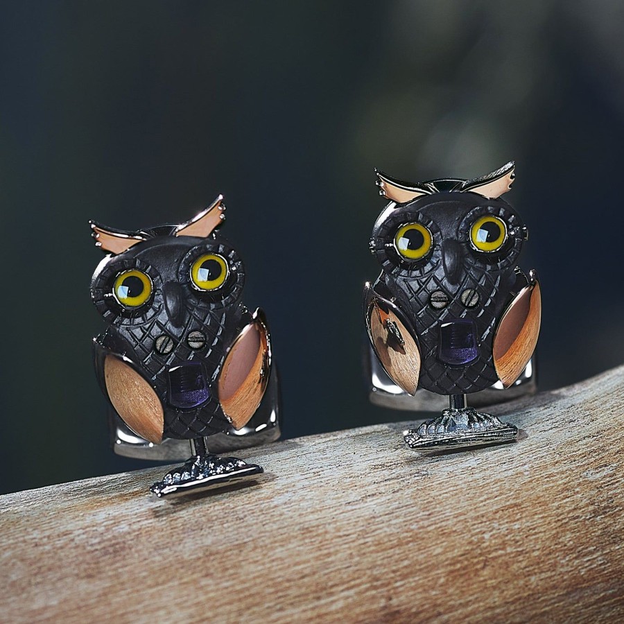 Deakin & Francis Mechanical Owl Cufflinks | Classic Cufflinks