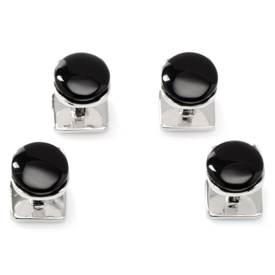 Ox and Bull Trading Co. Sterling Silver Classic Formal Black Onyx Studs | Stud Sets