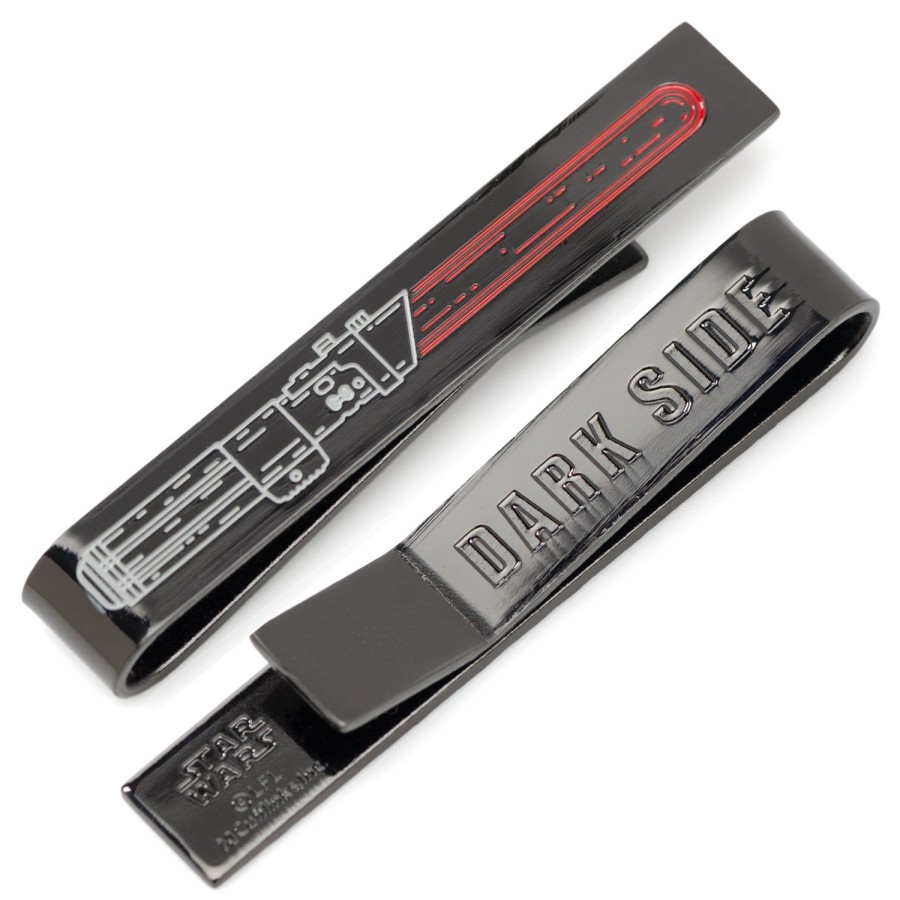 Star Wars Vader Lightsaber Hidden Message Black Tie Bar | Hidden Message Tie Bars