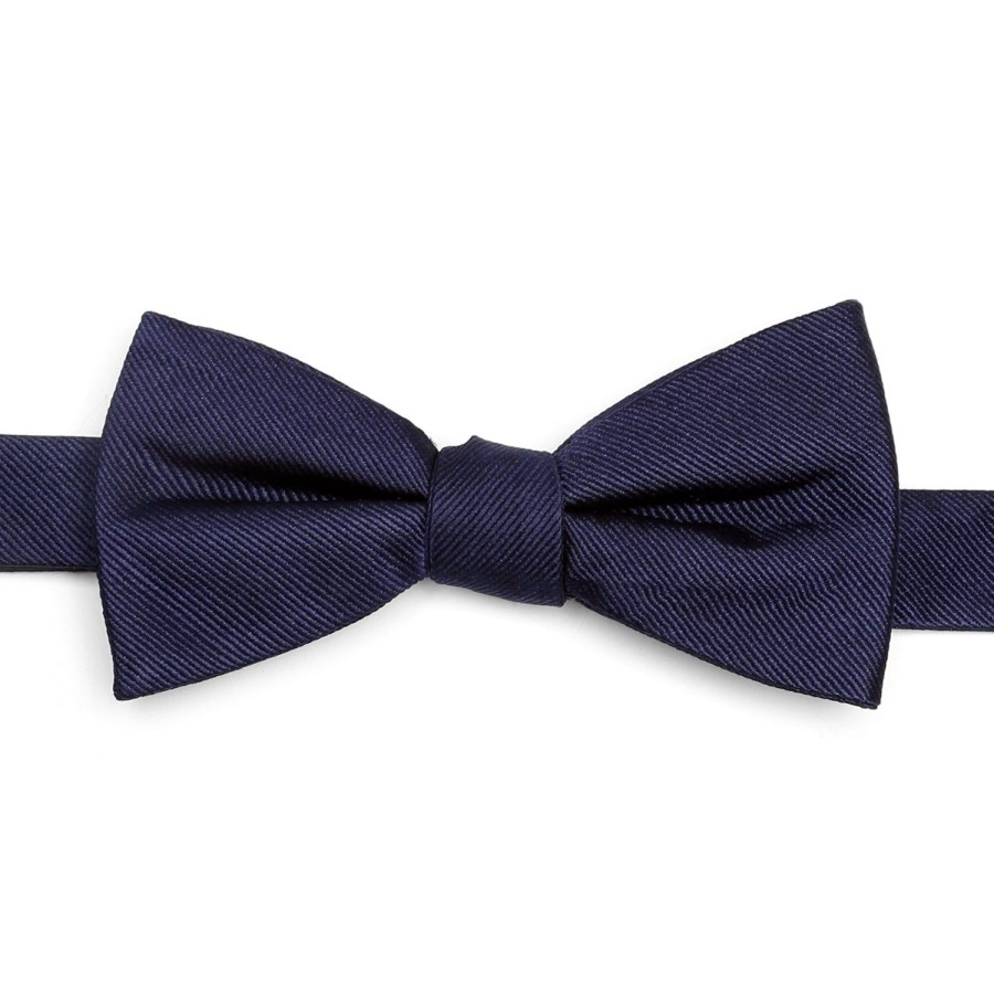 Ox and Bull Trading Co. Navy Silk Bow Tie | Bow Ties