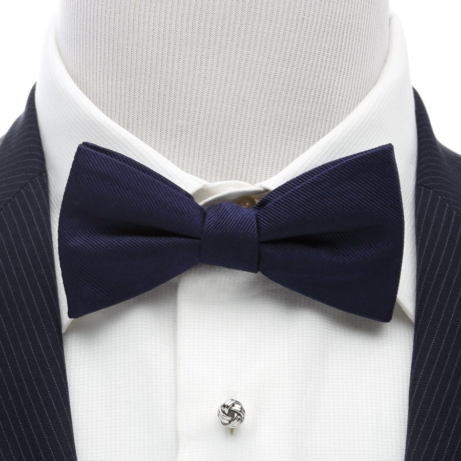 Ox and Bull Trading Co. Navy Silk Bow Tie | Bow Ties