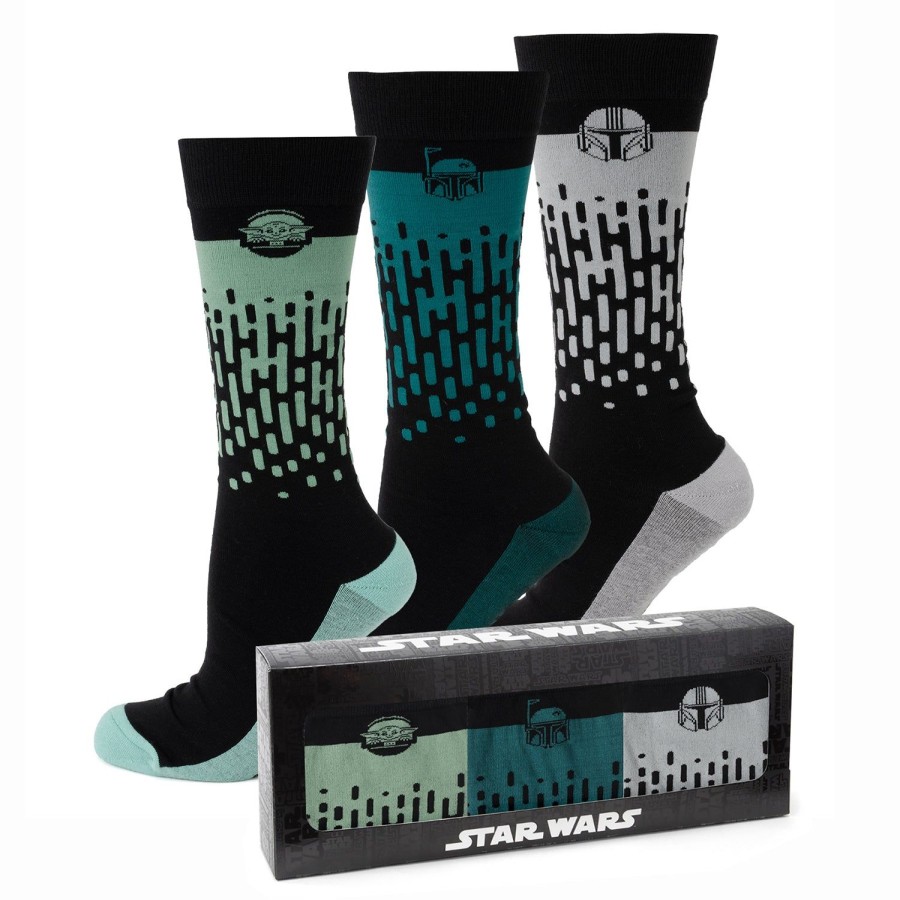 Star Wars Mandalorian Hidden Message 3 Pair Sock Gift Set | Socks