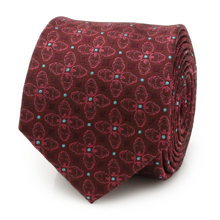 Marvel Iron Man Burgundy Multi Men'S Tie | Marvel Ties