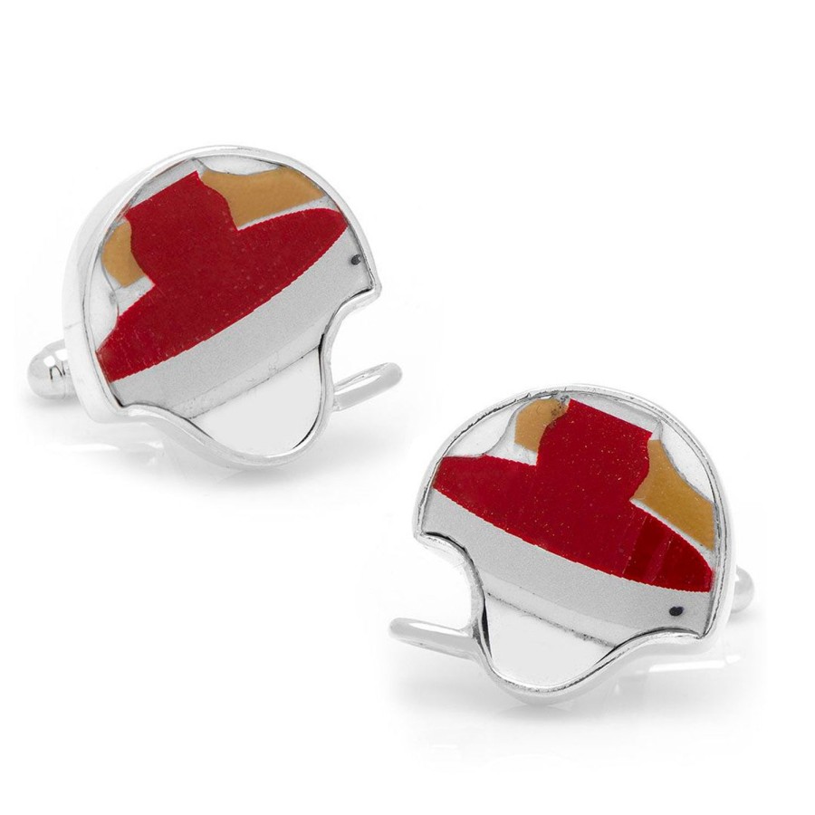 Tokens & Icons Stanford Game Used Helmet Cufflinks | Classic Cufflinks