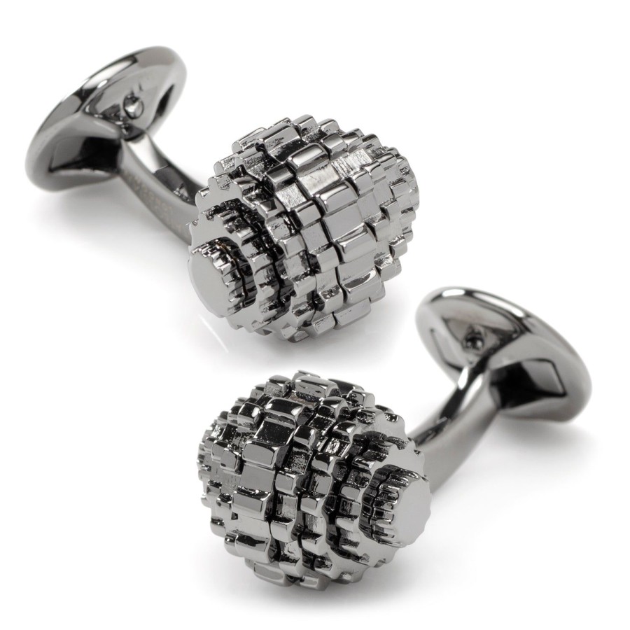 Tateossian Moving Gunmetal Gear Cufflinks | Classic Cufflinks