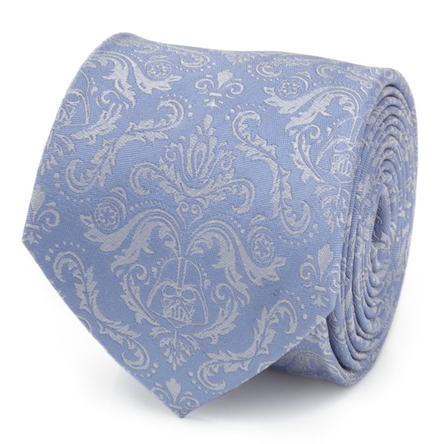 Star Wars Damask Darth Vader Blue Men'S Tie | Star Wars Ties