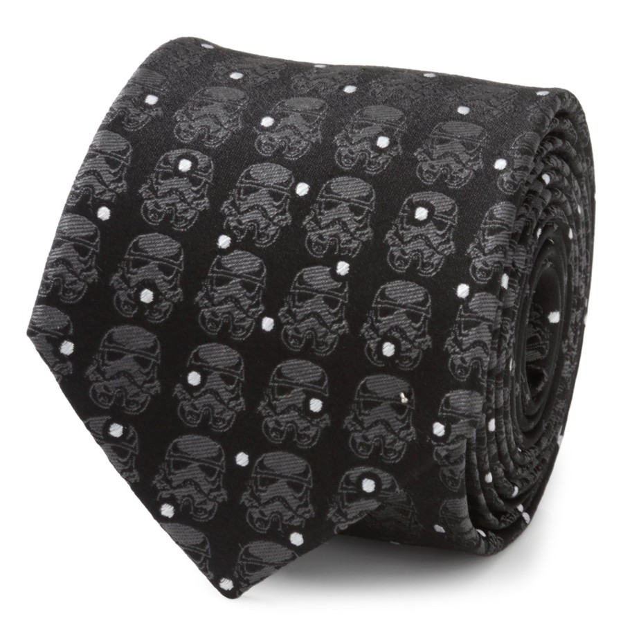 Star Wars Stormtrooper Black Dot Men'S Tie | Star Wars Ties