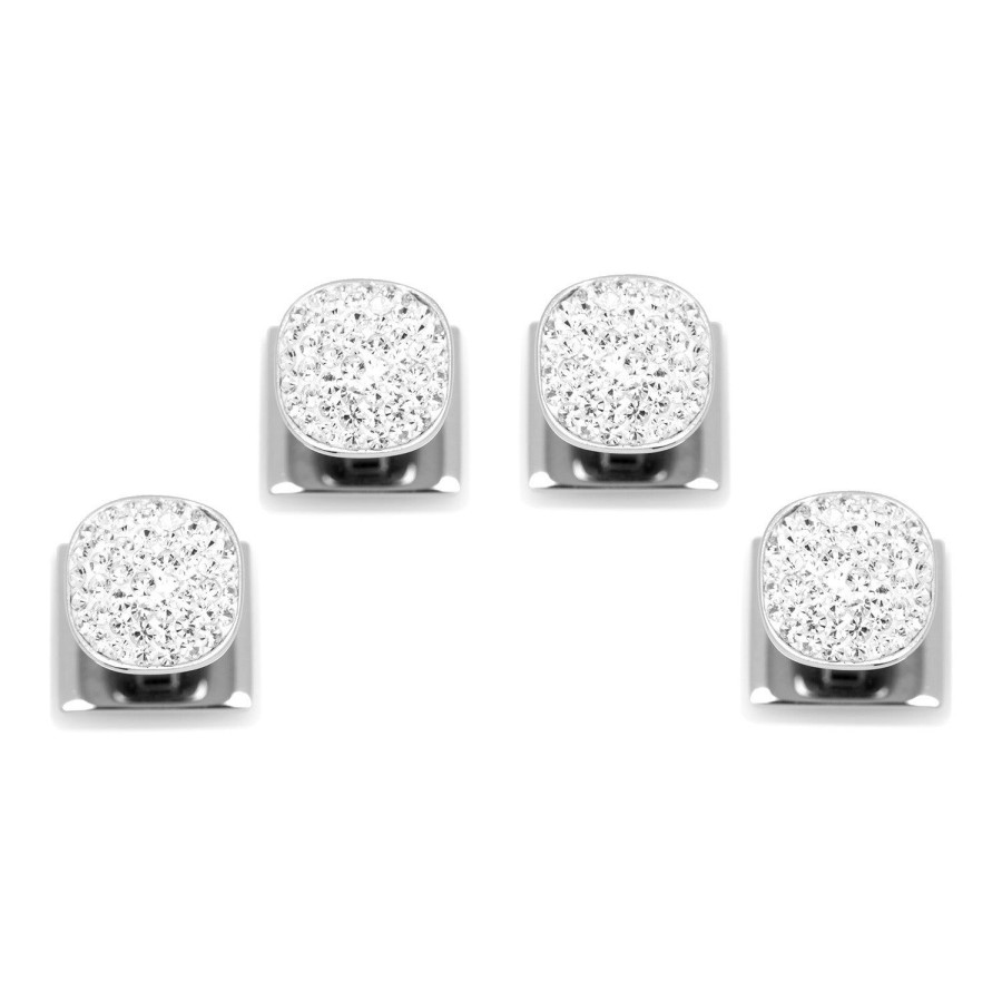 Ox and Bull Trading Co. White Pave Crystal Studs | Stud Sets