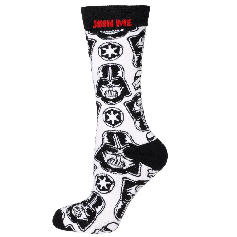 Star Wars Vader Patterned White Men'S Socks | Socks