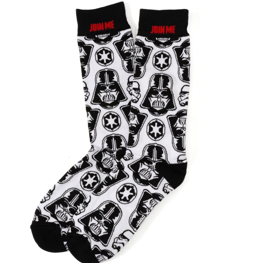 Star Wars Vader Patterned White Men'S Socks | Socks