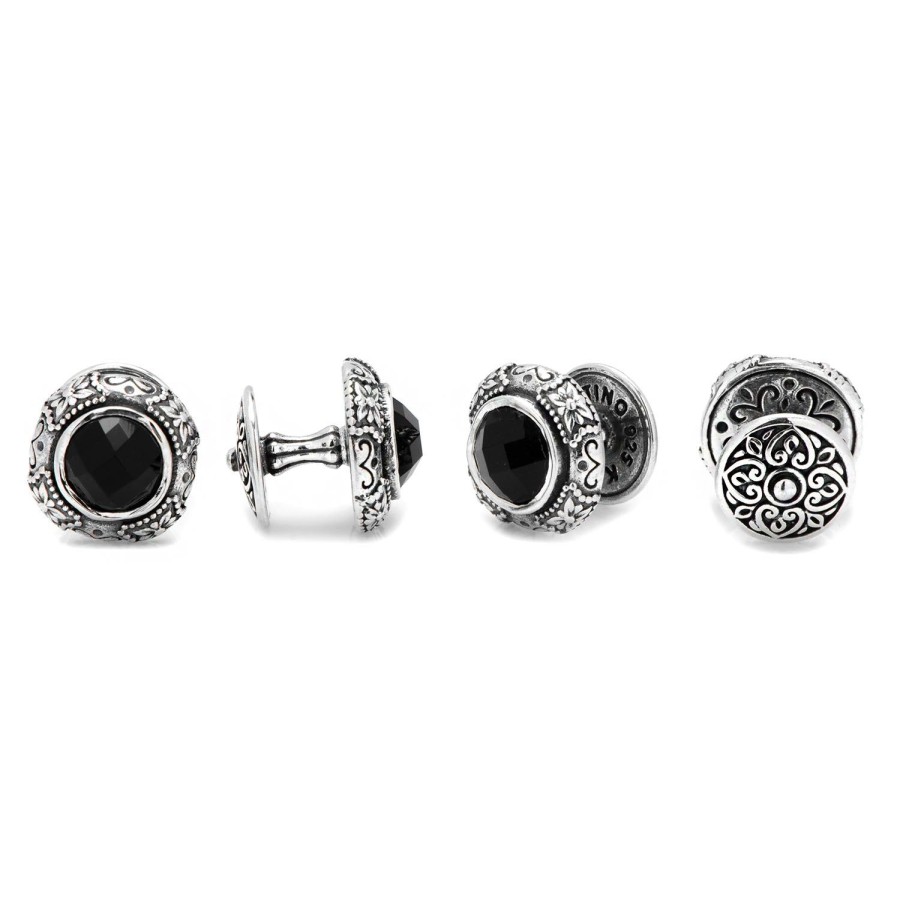 Konstantino Sterling Silver With Black Onyx Studs | Stud Sets