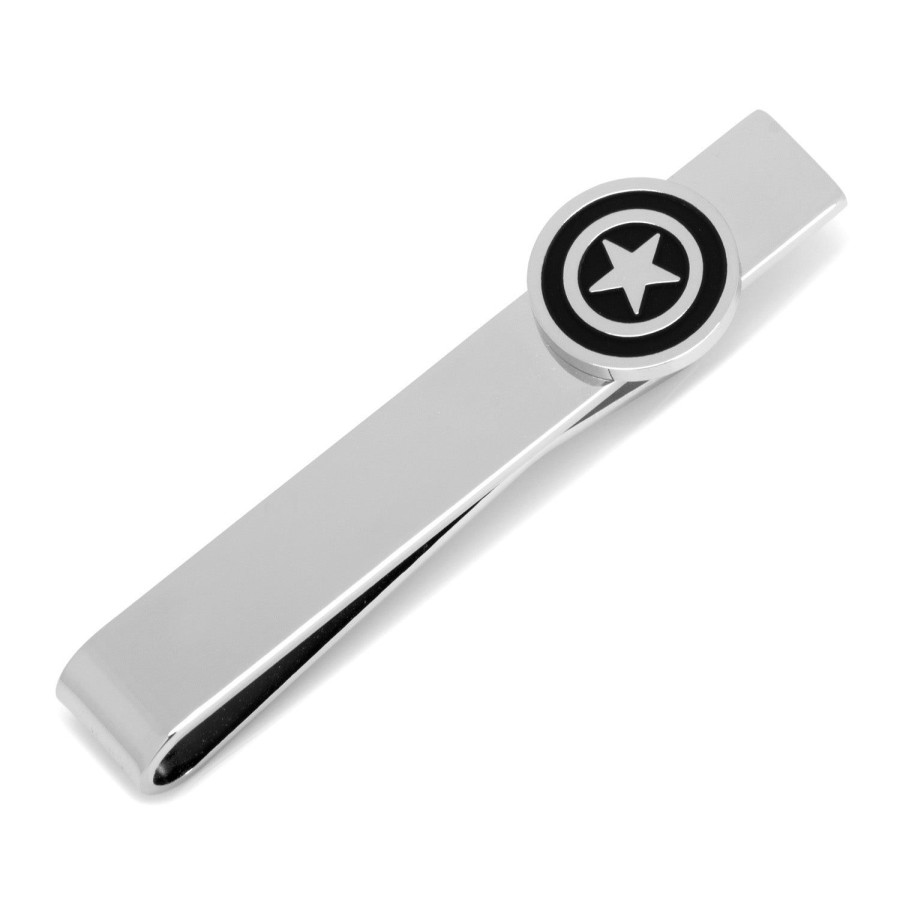 Marvel Captain America Silver Tie Bar | Movies & Characters Tie Bars