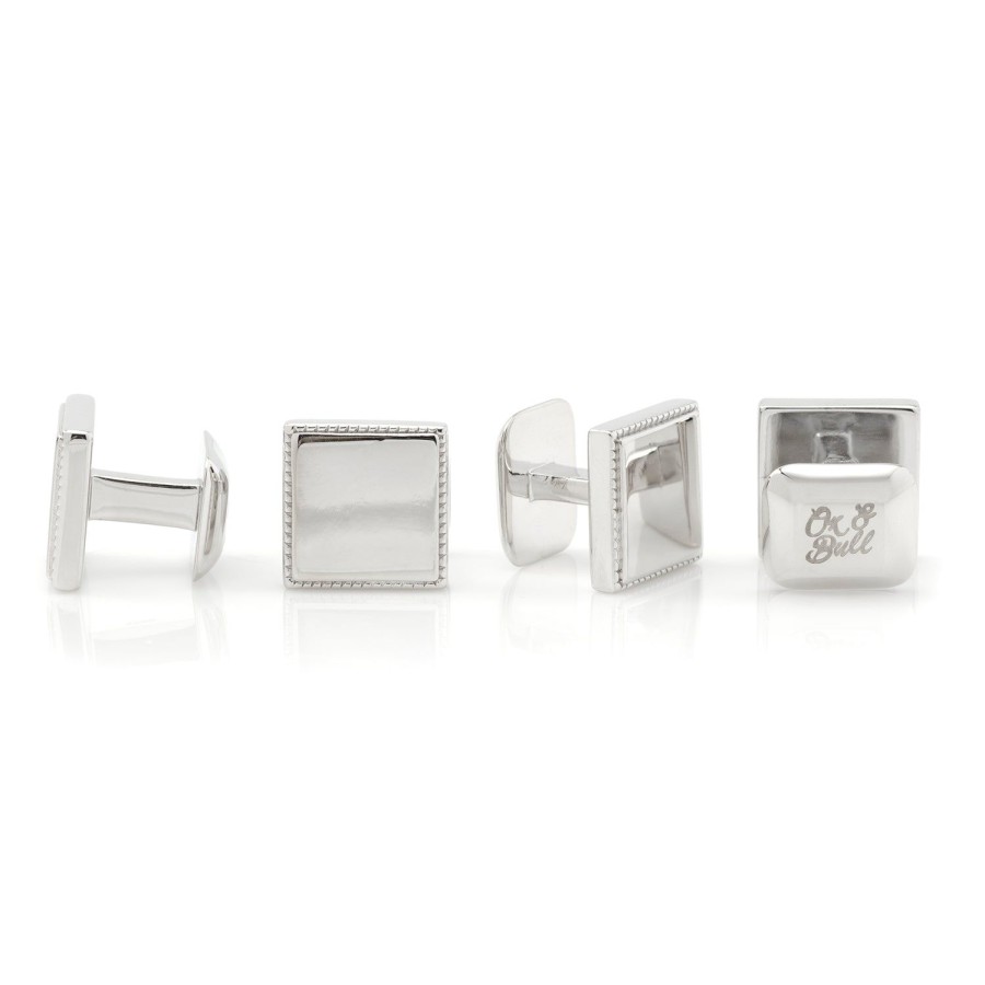 Ox and Bull Trading Co. Sterling Silver Rope Square Stud Set | Stud Sets