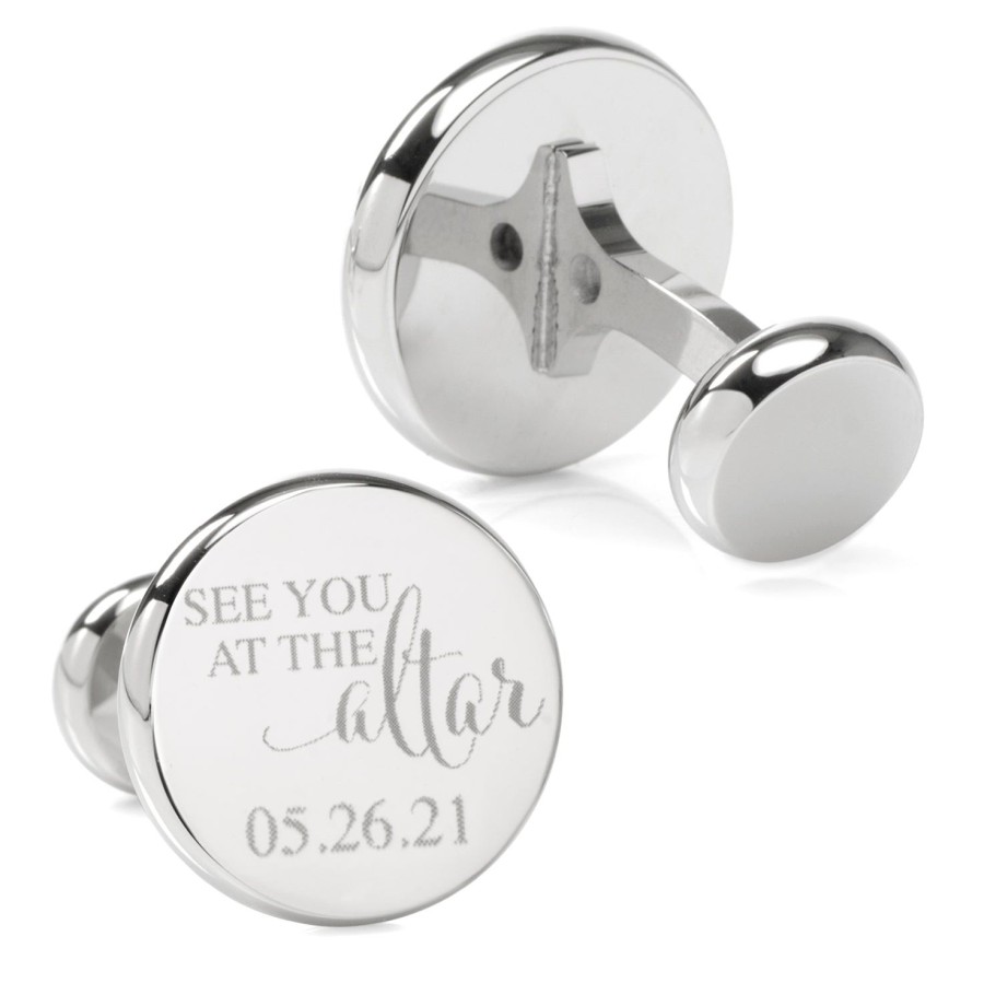 Ox and Bull Trading Co. See You At The Altar Custom Photo Cufflinks | Classic Cufflinks