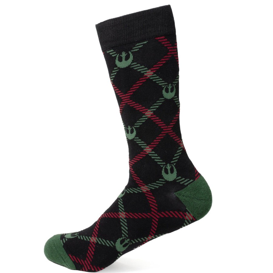 Star Wars Rebel Green/Red Plaid Socks | Socks