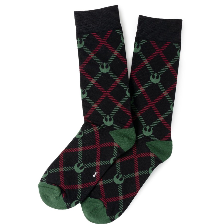 Star Wars Rebel Green/Red Plaid Socks | Socks