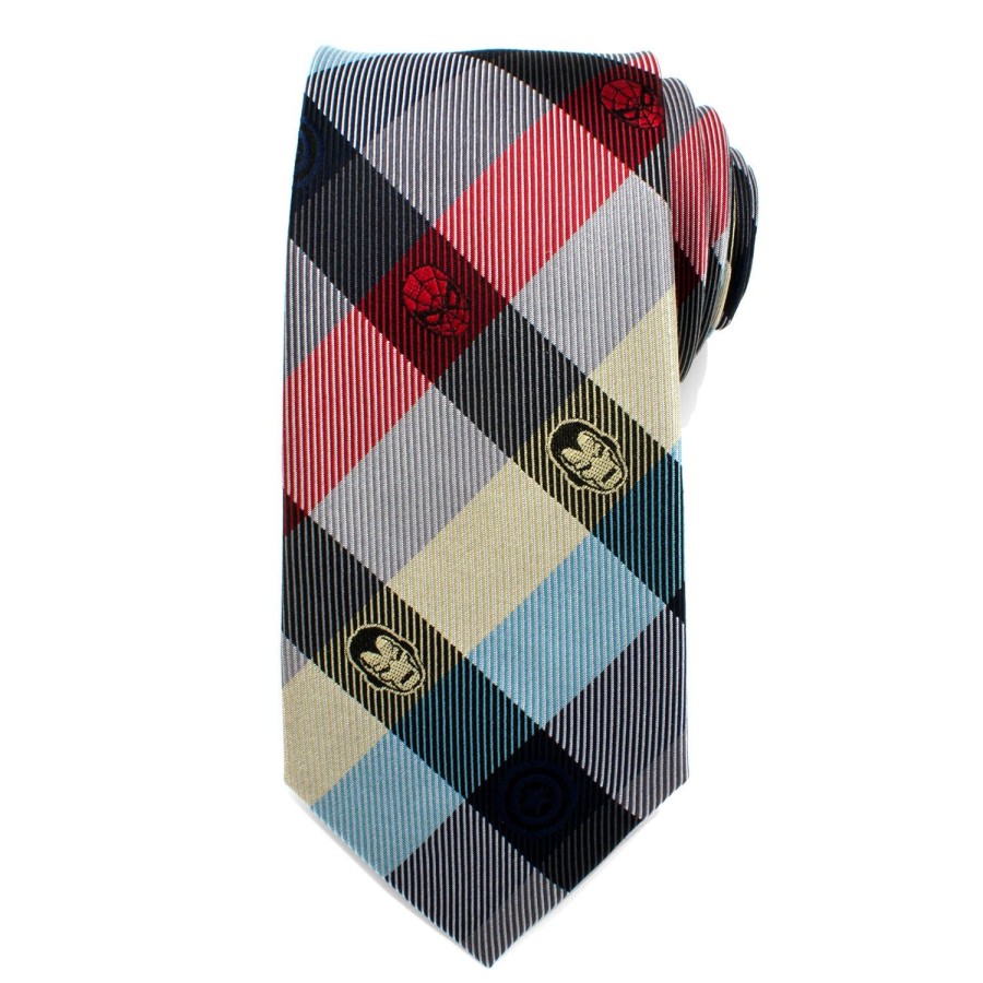 Marvel Marvel Comics Plaid Men'S Tie | Marvel Ties