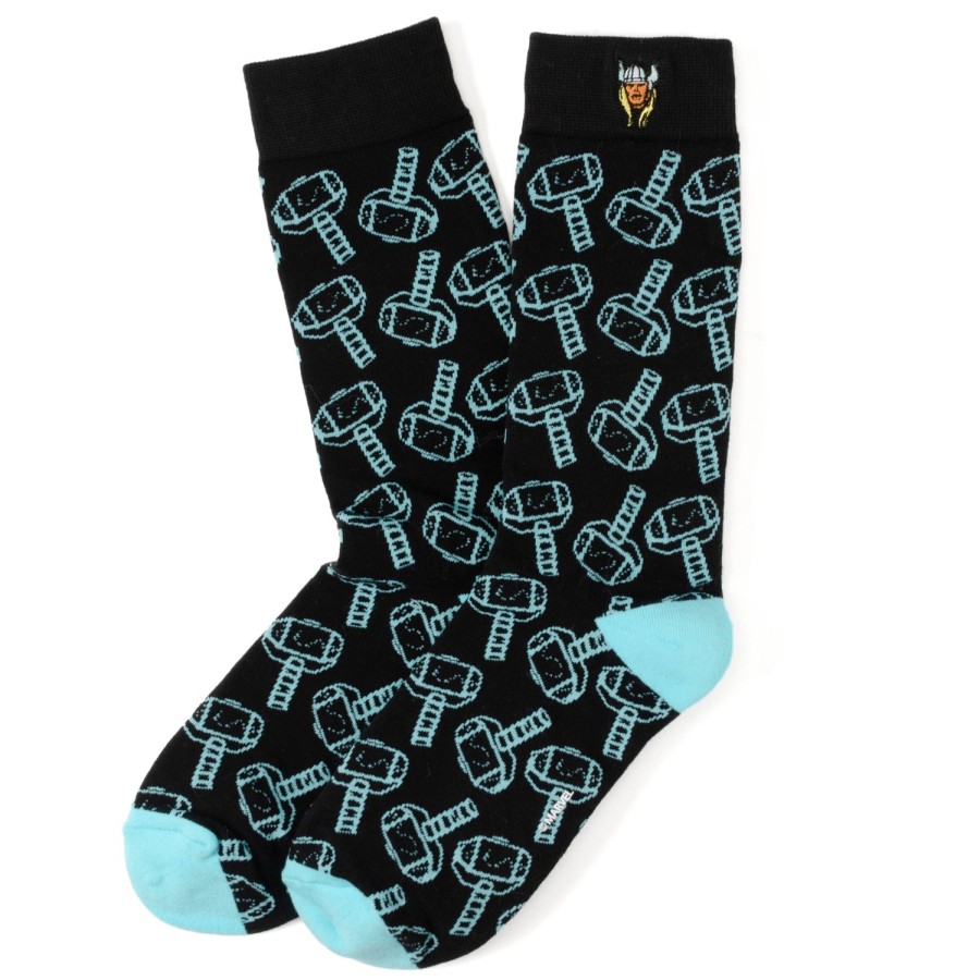 Marvel Thor Pattern Blue/Black Socks | Socks