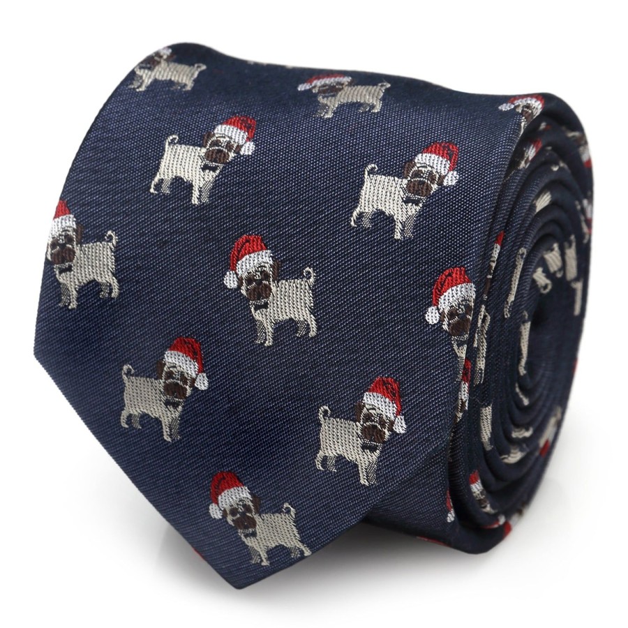 Cufflinks, Inc. Santa Pug Men'S Tie | Classic Ties