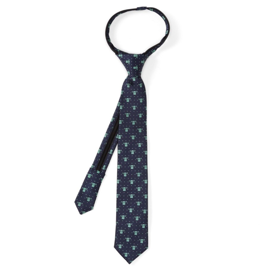 Star Wars The Child Dotted Navy Boy'S Zipper Tie | Star Wars Ties