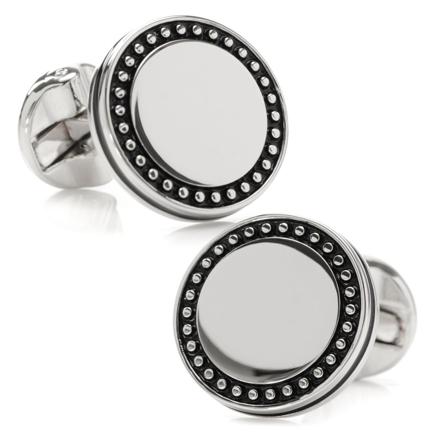 Ox and Bull Trading Co. Engravable Studded Cufflinks | Classic Cufflinks