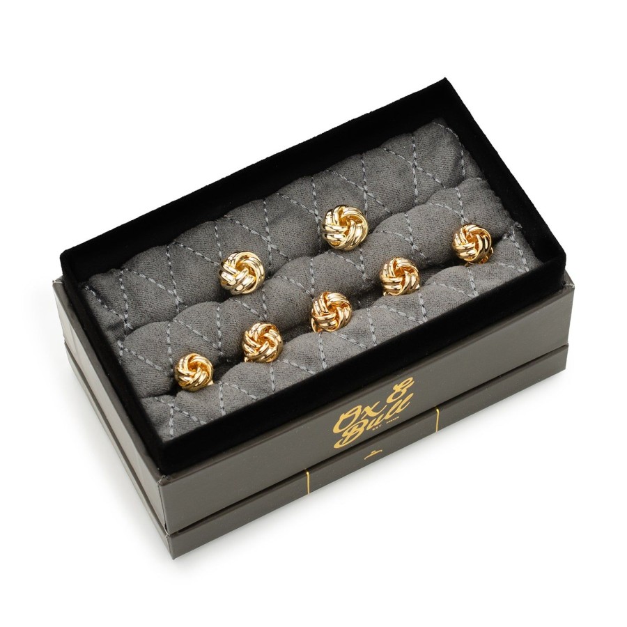 Ox and Bull Trading Co. Gold Knot 5-Stud Set | Stud Sets