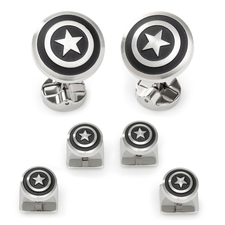 Marvel Captain America Shield Stainless Steel Stud Set | Stud Sets