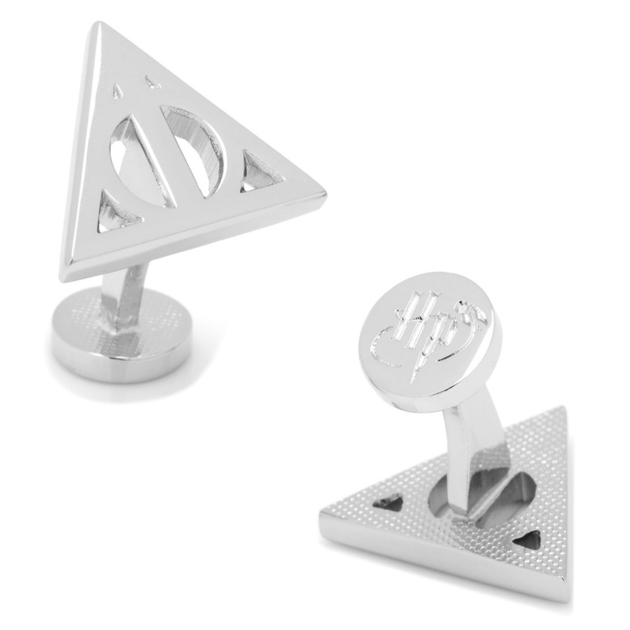 Harry Potter Silver Deathly Hallows Cufflinks | Movies & Characters Cufflinks