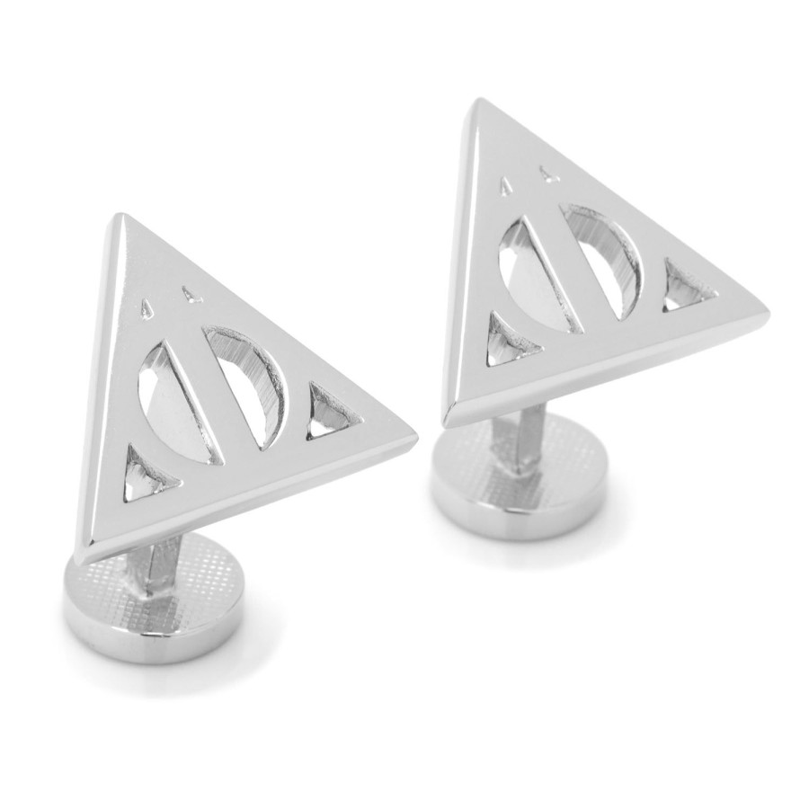 Harry Potter Silver Deathly Hallows Cufflinks | Movies & Characters Cufflinks