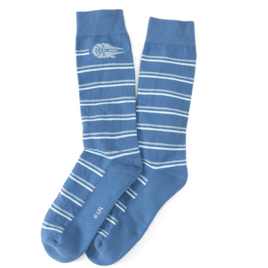 Star Wars Striped Falcon Blue Men'S Sock | Socks