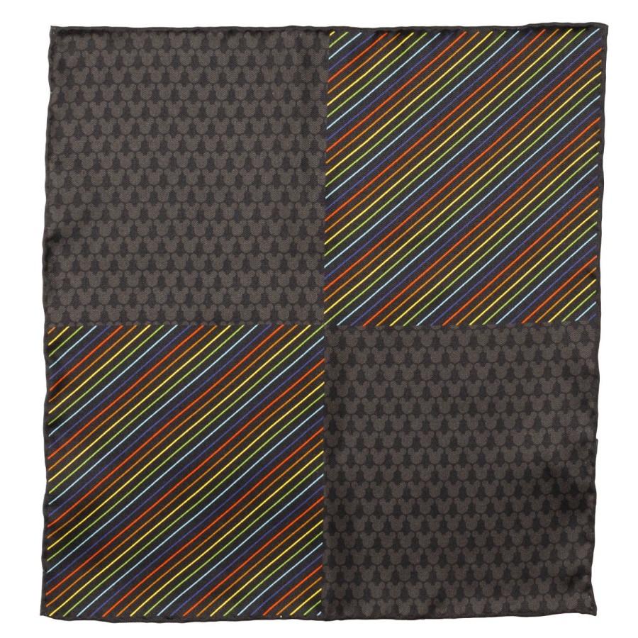 Disney Mickey Silhouette Rainbow Pocket Square | Pocket Squares