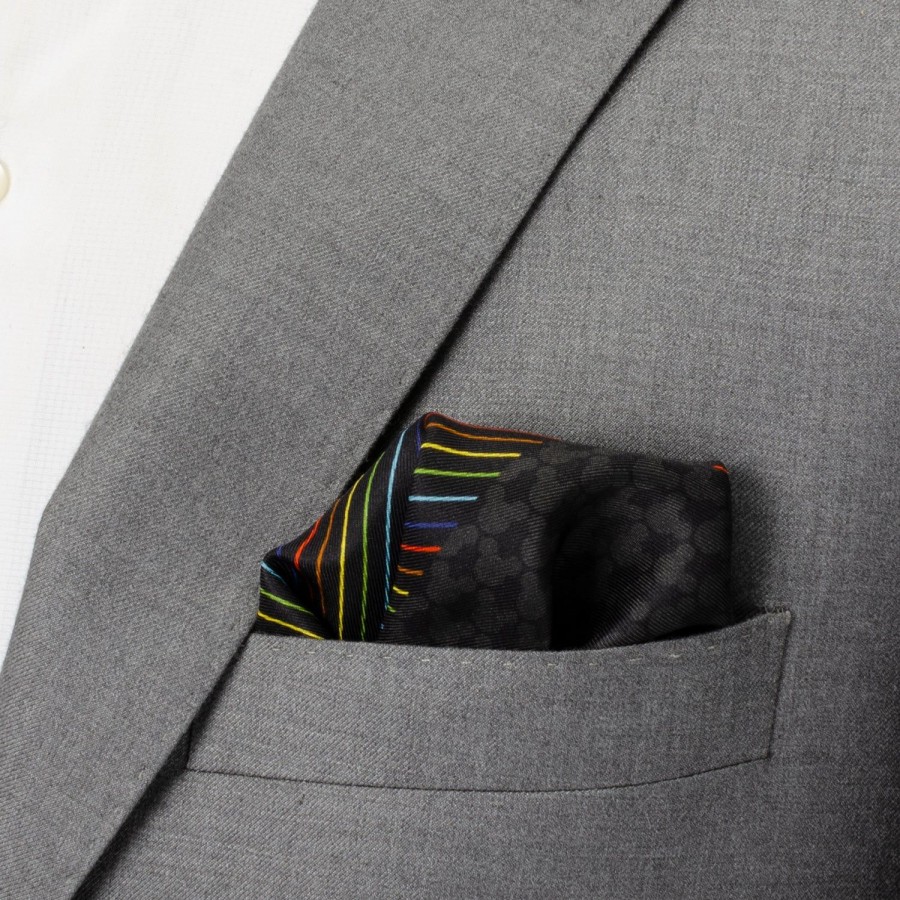 Disney Mickey Silhouette Rainbow Pocket Square | Pocket Squares